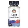 Вітаміни Д3 та K2 (Vitamin D-3 K-2) 1000 МО/45 мкг 60 таблеток зі смаком червоної малини