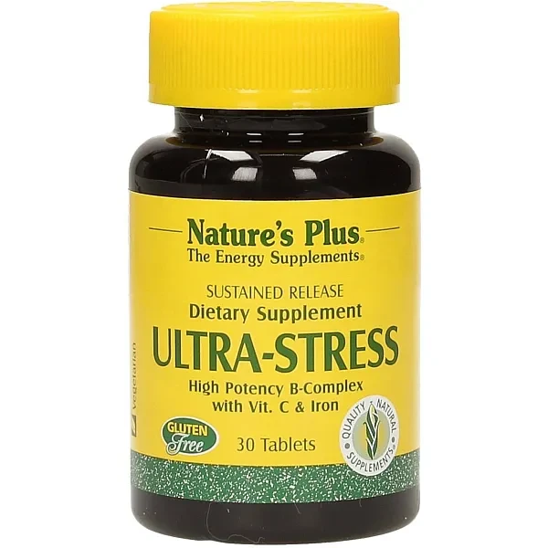 Комплекс для боротьби зі стресом із залізом Ultra Stress Nature's Plus 30 таблеток