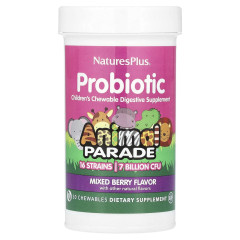 Пробіотики для дітей Nature's Plus (Probiotic) 7 млрд КУО 30 жувальних таблеток з ягідним смаком