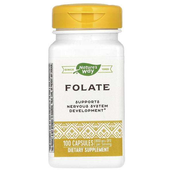 Фолиевая кислота Nature's Way (Folic acid) 800 мкг 100 капсул