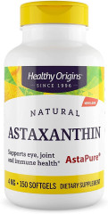 Астаксантин, Astaxanthin, Healthy Origins, 4 мг, 150 гелевих капсул