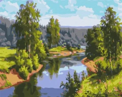 Картина за номерами Шлях від джерела  Brushme 48x60