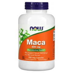 Мака перуанська NOW Foods (Maca) 500 мг 250 вегетаріанських капсул