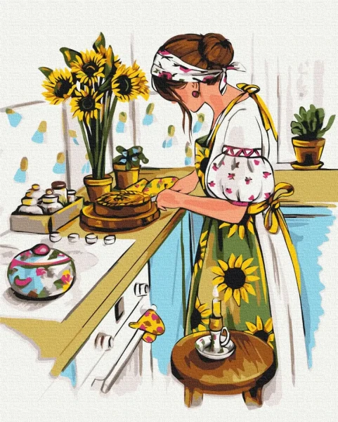 Картина за номерами Домашній затишок © Alla Berezovska  Brushme 40x50