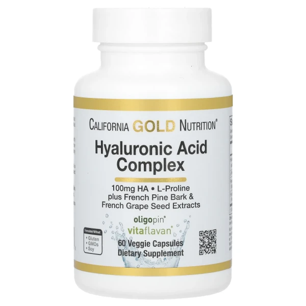 Гіалуронова кислота (Hyaluronic Acid) 100 мг 60 капсул