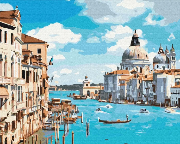 Картина за номерами Прогулянка Венецією  Brushme 48x60