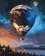 Преміум картина за номерами Зоряна куля Brushme 40x50