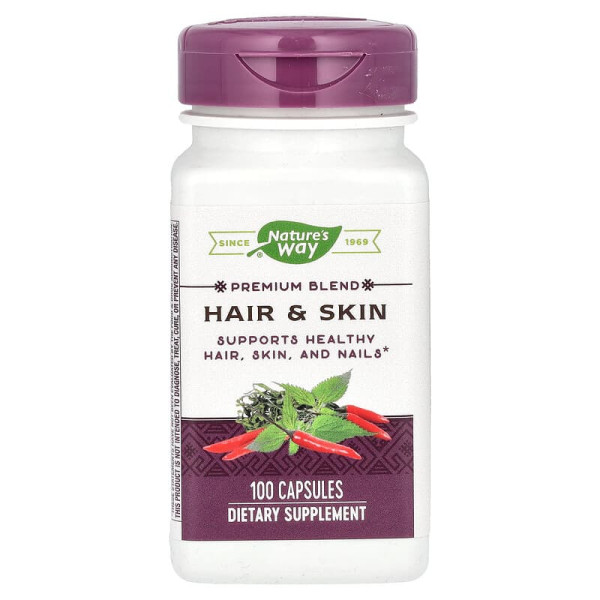 Формула для волосся та шкіри з МСМ та глюкозаміном Hair & Skin Nature's Way 100 капсул