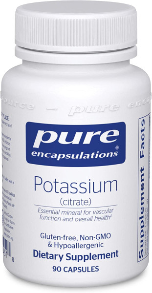 Калій (цитрат) Pure Encapsulations (Potassium (citrate)) 90 капсул