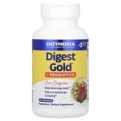 Ферменти для травлення з пробіотиками Enzymedica (Digest Gold® + Probiotics) 90 капсул