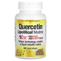 Кверцетин LipoMicel Matrix Natural Factors (Quercetin LipoMicel Matrix) 60 рідких капсул