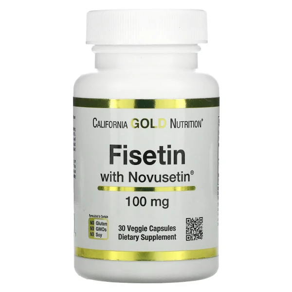 Физетин с Novusetin California Gold Nutrition (Fisetin with Novusetin) 100 мг 30 капсул