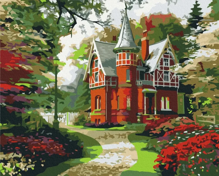 Картина за номерами Казковий будиночок  Brushme 40x50