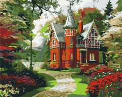 Картина за номерами Казковий будиночок  Brushme 40x50