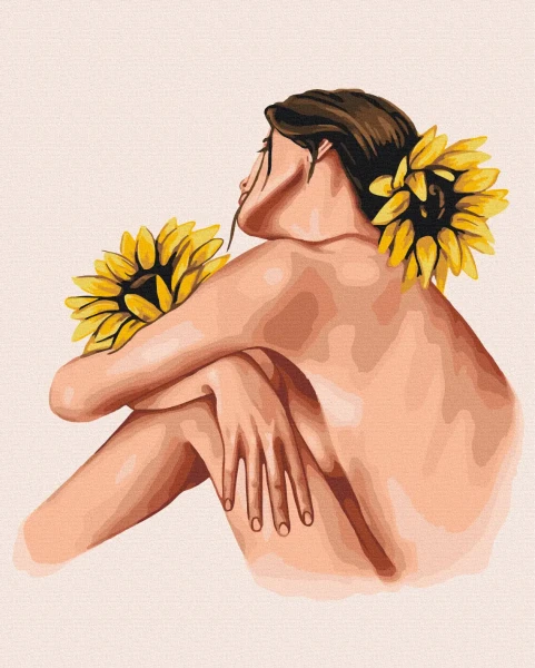 Картина за номерами Обійми соняхів ©Alla Berezovska  Brushme 40x50