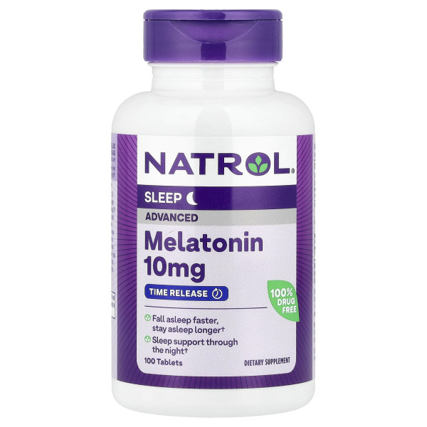 Мелатонін повільного вивільнення Natrol (Melatonin advanced sleep) 10 мг 100 таблеток