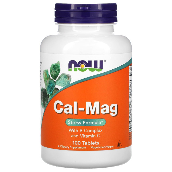 Кальцій і магній Now Foods стрес формула (Cal-Mag) 100 таблеток