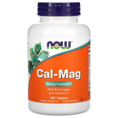 Кальцій і магній Now Foods стрес формула (Cal-Mag) 100 таблеток