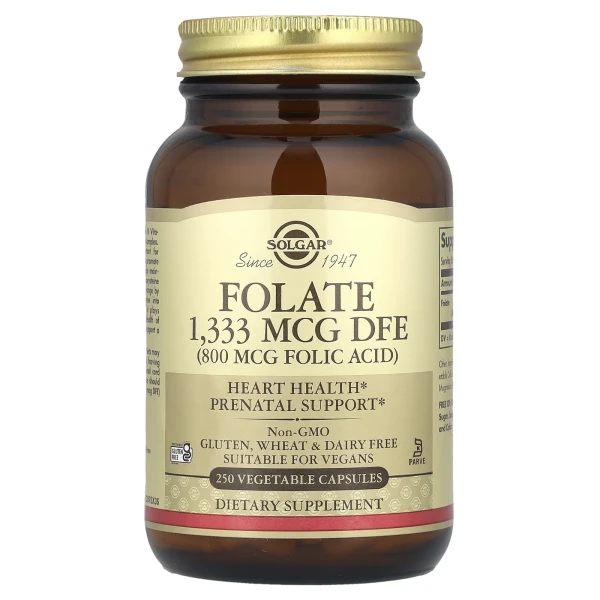 Фолиевая кислота Solgar (Folic acid) 800 мкг 250 капсул