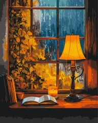 Картина за номерами День, коли йшов дощ 40x50 Brushme
