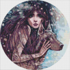 Алмазна мозаїка/вишивка Дика воля 40x40 Ideyka
