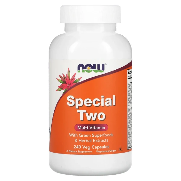 Мультивітаміни особливий дует NOW Foods (Special Two) 240 рослинних капсул
