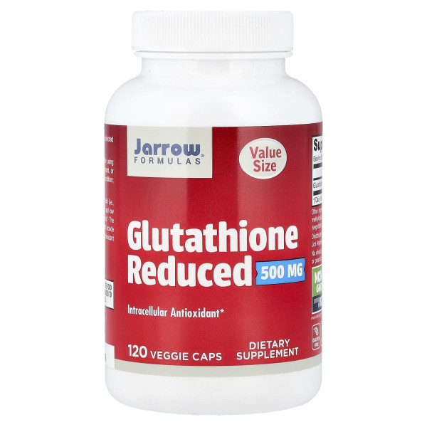 Jarrow Formulas, Glutathione Reduced, глутатіон (відновлена форма), 500 мг, 120 вегетаріанських капсул