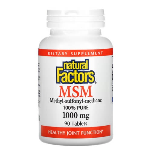 МСМ 1000 мг Natural Factors (MSM) 90 таблеток