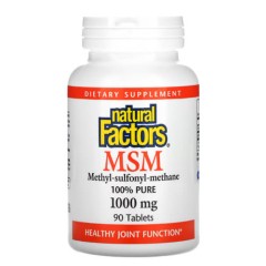 МСМ 1000 мг Natural Factors (MSM) 90 таблеток