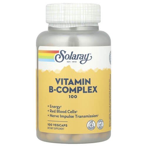 Вітамінний комплекс B 100 мг Solaray (Vitamin B-Complex) 100 капсул