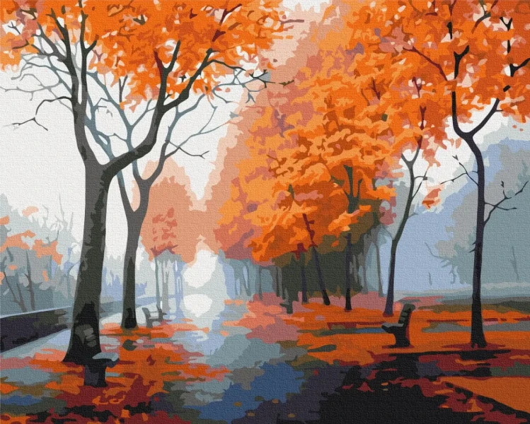 Картина за номерами Осіннє поєднання  Brushme 40x50