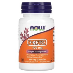 7-кето 100 мг Now Foods (7-KETO) 60 капсул