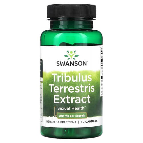 Трибулус екстракт 500 мг Swanson (Tribulus Terrestris Extract) 60 капсул