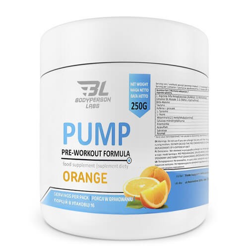 Передтренувальний комплекс Bodyperson Labs (Pre-Workout Formula) 250 г зі смаком апельсина