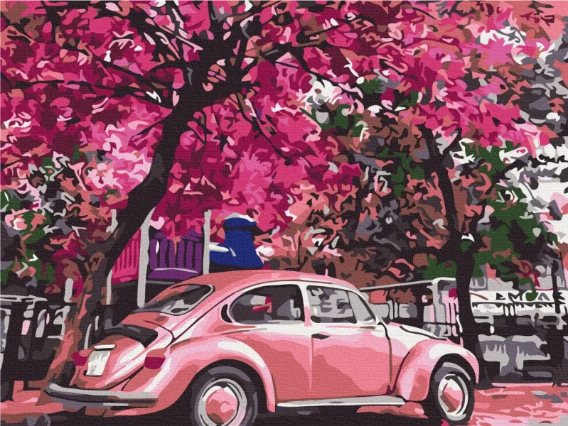 Картина за номерами Квітуча парковка  Brushme 30x40