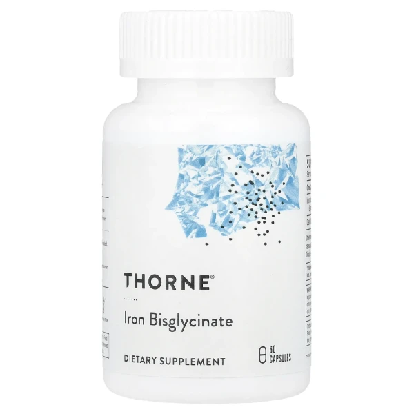 Железо Thorne (Iron Bisglycinate) 25 мг 60 капсул