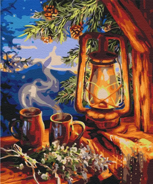 Преміум картина за номерами Казковий ліхтар Brushme 40x50