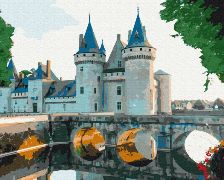 Преміум картина за номерами Замок Сюллі-сюр-Луар Brushme 40x50