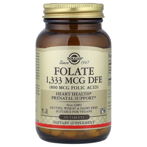 Фолиевая кислота Solgar (Folic acid) 800 мкг 250 таблеток