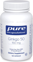 Гінкго Білоба Pure Encapsulations (Ginkgo Biloba) для підтримки кисню, кровообігу та легенів 160 мг 120 капсул