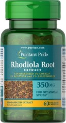 Стандартизований екстракт родіоли 350 мг Puritan's Pride (Rhodiola Standardized Extract) 60 капсул