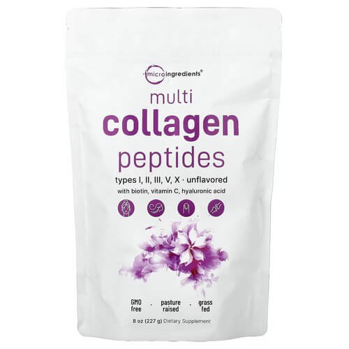 Пептидний колаген Micro Ingredients (Multi Collagen Peptides) 227 г
