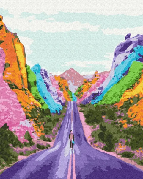 Картина за номерами Райдужний шлях  Brushme 48x60