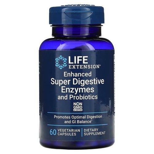 Ферменти для травлення з пробіотиками Life Extension (Super Digestive Enzymes and Probiotics) 60 рослинних капсул