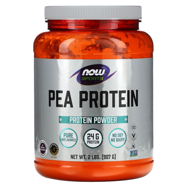 Гороховий протеїн Now Foods (Pea Protein) 907 г без смаку