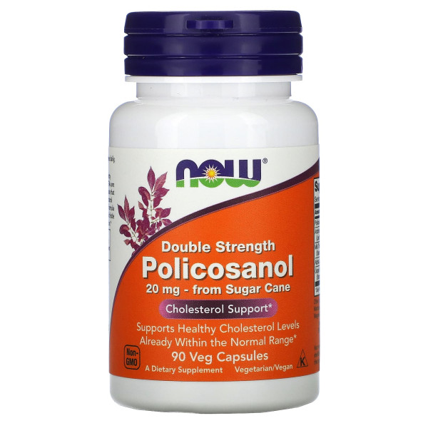 Полікозанол Now Foods (Policonasol) 20 мг 90 капсул