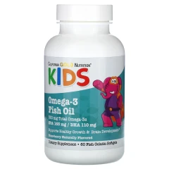 Риб'ячий жир з омега-3 для дітей (Omega-3 fish oil) 60 капсул зі смаком полуниці