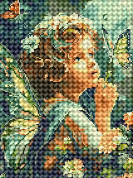 Алмазна мозаїка Шепіт крил 30x40 Brushme
