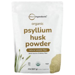Органічний псиліум шелуха в порошку Micro Ingredients (Organic Psyllium Husk Powder) 907 г