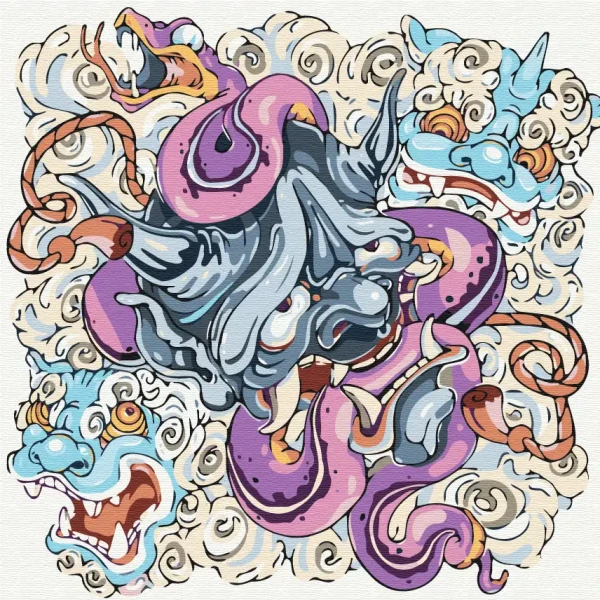 Картина за номерами Hannya © Христина Тужук  Brushme 30x30